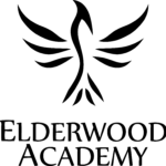 elderwood academy logo – black